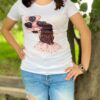 Playera Basica Dama Chica de Globos