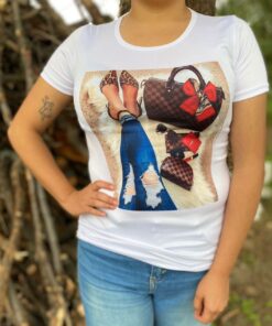 Playera Dama Basica Moda Jeans