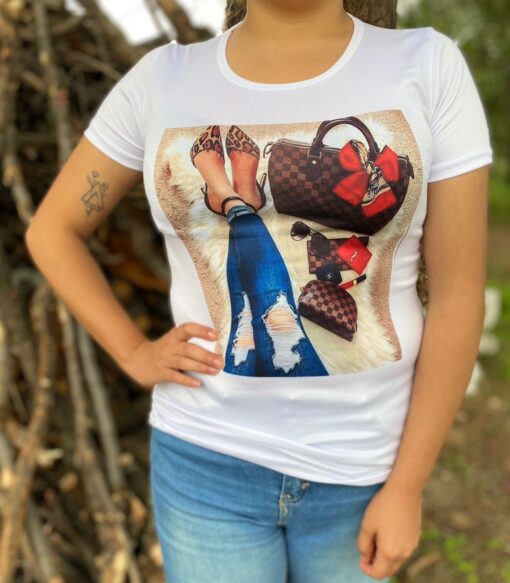 Playera Dama Basica Moda Jeans