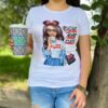 Playera Dama Juvenil Coffe