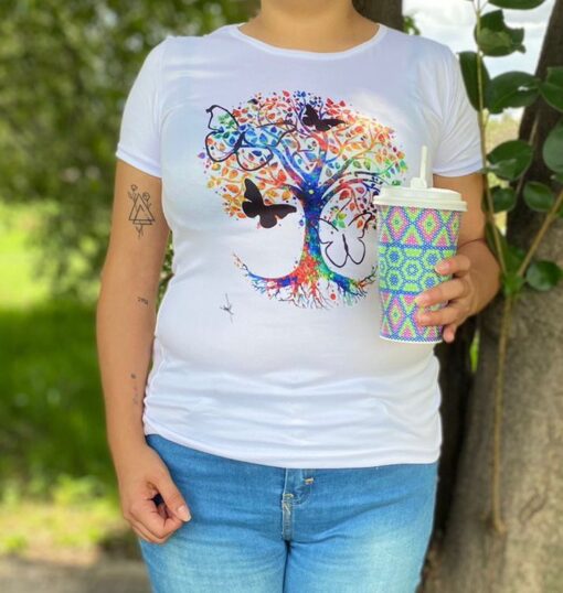 Playera Juvenil Arbol de Mariposas